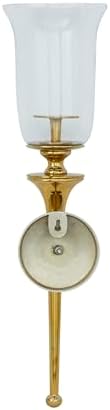 Deco 79 Aluminum Gold Candle Sconce