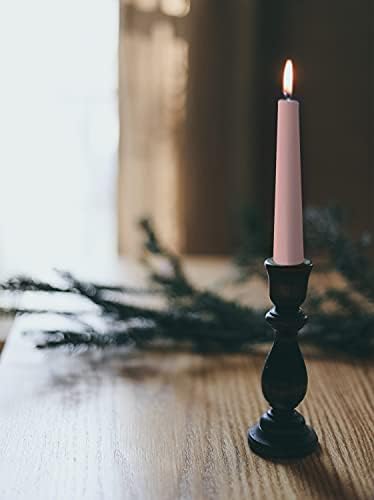 Hyoola Tall Taper Candles - 12 Inch Light Pink Dripless Taper Candles