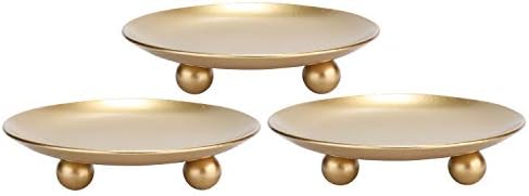 Sturdy Iron Candle Holder Set for Gold Layered Design