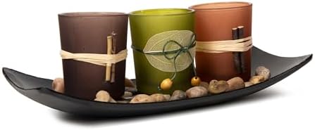 Elevate Your Space with 3 LED Tea Light Candle Holders in Earth Tones