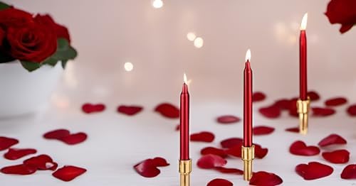 Biedermann Sons Chime Candles - Premium Made in Germany Set of 20 Dusty Rose