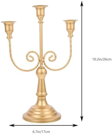 Art 3-Arm Candelabra Santas