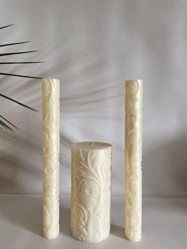 Wedding Wedding Unity Candle Set - Symbol of Love Connection
