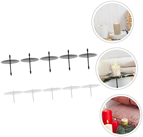 Candle Base Holders Wreath Fixes Metal Candle Holder Set