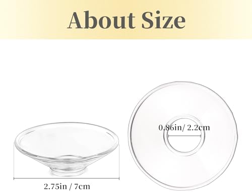 3-Piece Glass Candle Drip Protectors