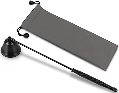 GOSGOON Premium Candle Snuffer Black Elegant Long-Handle Extinguisher for Candle Lovers
