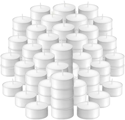70 Count White Tea Lights Long-Burning 6 Hours