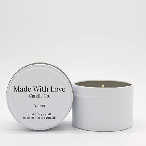 Aroparc White Candle Tins 4oz Bulk Candle Containers - 24 Travel Tins