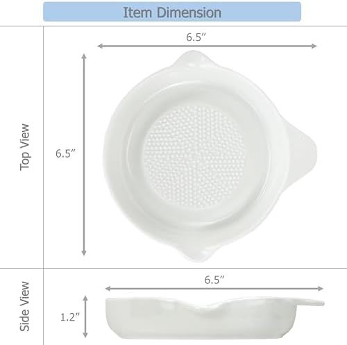 Perfect for Wasabi More EIKS Ceramic Grater with Spoon Brush