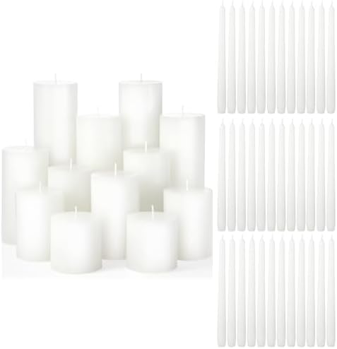 MTLEE 54 Pcs Unity Candles Set Perfect for Weddings and Parties