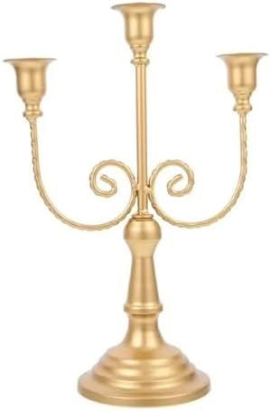 Art 3-Arm Candelabra Santas