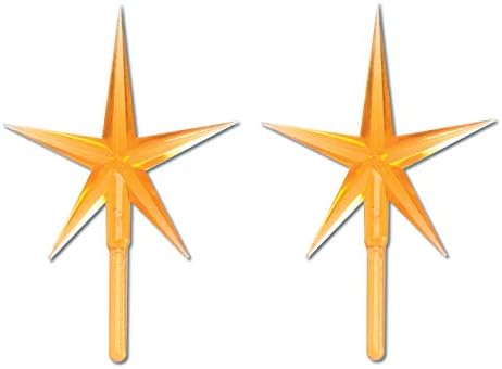 3 Pack Ceramic Tree Accessories Star Gold P0681