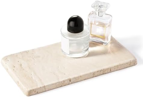 Premium Natural Travertine Candle Holder Plate