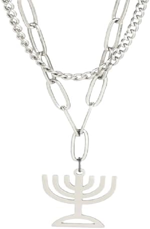 Hanukkah Mens Pendant Necklace Trendy