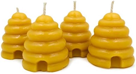 Pure Beeswax Beehive Candle Set - Pack of 4