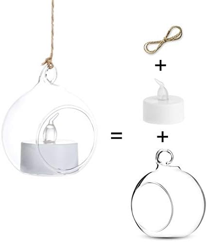 Hanging Glass Globes for Tea Light Holders