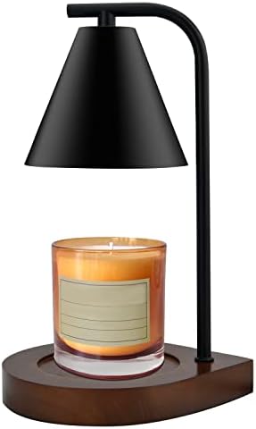 SOKCVSEA Candle Warmer Lamp Dimmable Candle Warmer with 2 Bulbs Black