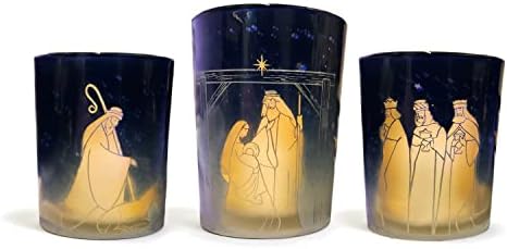 Twos Company Christmas Candle Holder Set