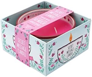 Secret Message Candle Pink