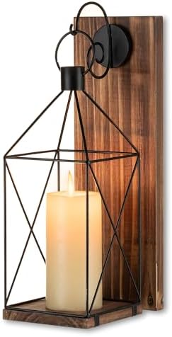 Warm Rustic Candle Sconce