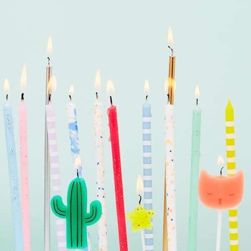 Meri Meri Glitter 24-Piece Birthday Candles