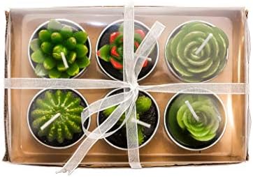 Cactus Tealight Candles 12 Piece Set