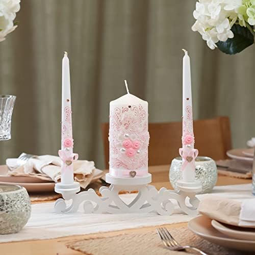 VABA Best Rose Pink Wedding Ceremony Candles Set