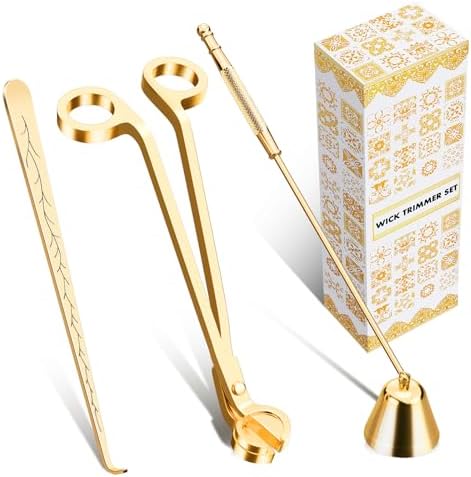 Calary Candle Wick Trimmer Snuffer Set