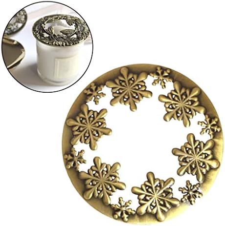 Simple Snowflake Candle Shade Cover for 73-81mm Jar Candles