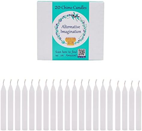 20 Pack White Candles for Prayer Decor
