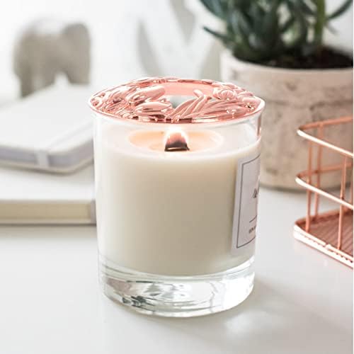 VOSAREA Windproof Durable Rose Gold Metal Candle Shade