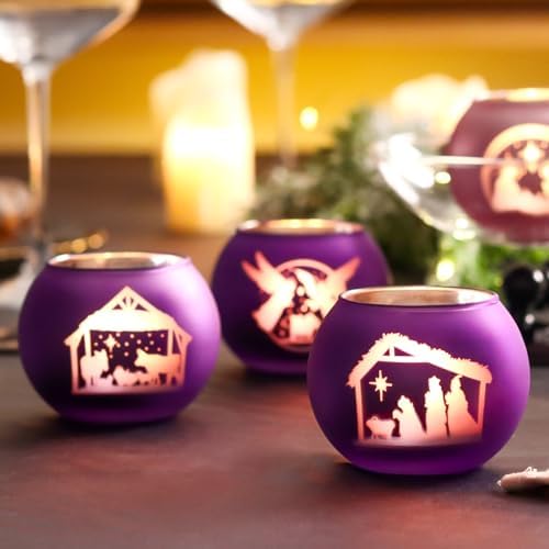 Nativity Candle Holders Set