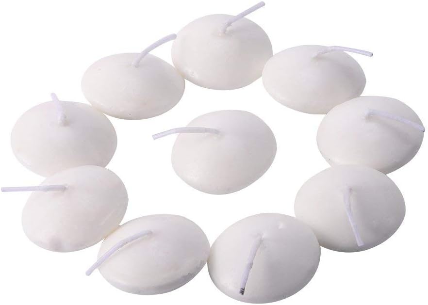 Adorn Your Space with 12pcs White Floating Candles