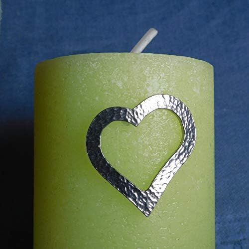 3 Heart Candle Pins for Veneration