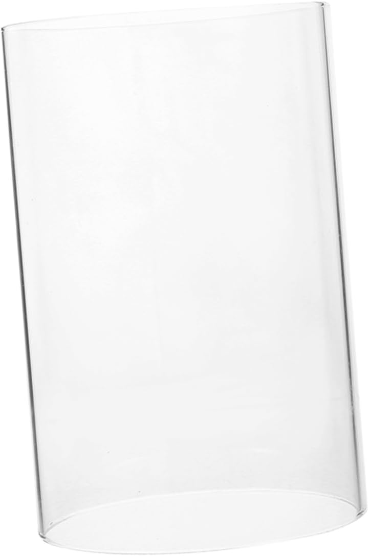 Clear Glass Candle Holder Sleeve by PRETZOOM Wind-Protected Multiple Uses