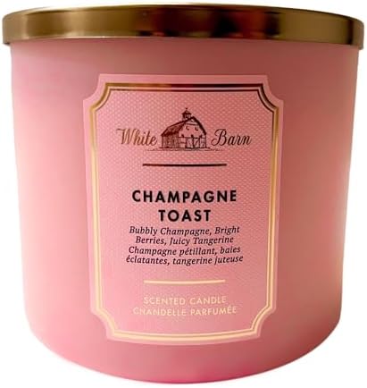 Champagne Toast Candle 145oz 3 Wick Basic White Barn