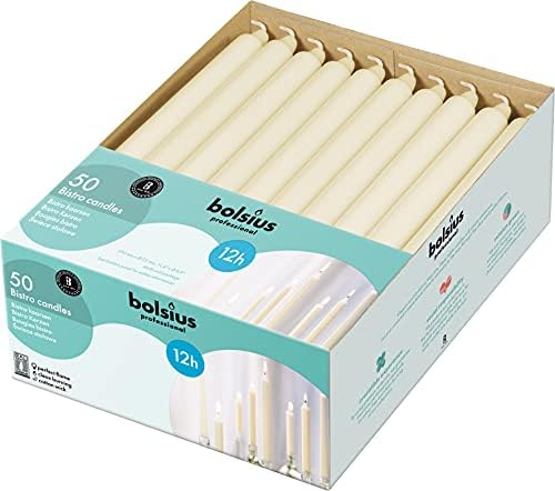 BOLSIUS Ivory Candlesticks Bulk Pack