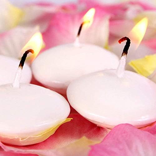 Adorn Your Space with 12pcs White Floating Candles