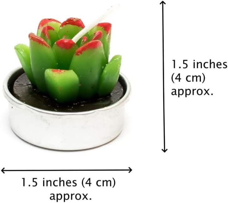 Cactus Tealight Candles 12 Piece Set