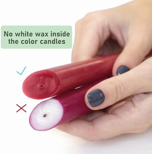 Sonedly Long-Burning 12-Inch Taper Candles 4-Pack