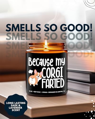 Funny Corgi Candle