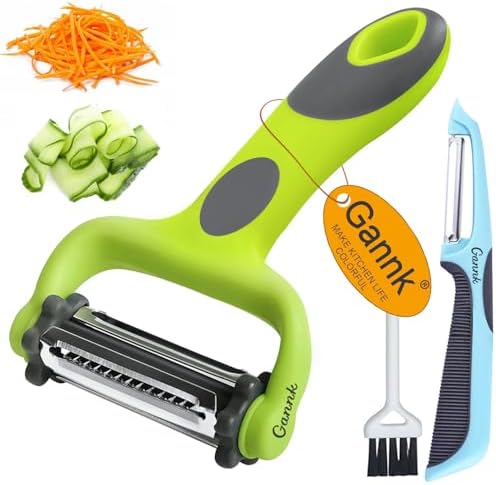 3-in-1 Julienne Potato Peeler Set with Julienne Bit and Potato Nullifier
