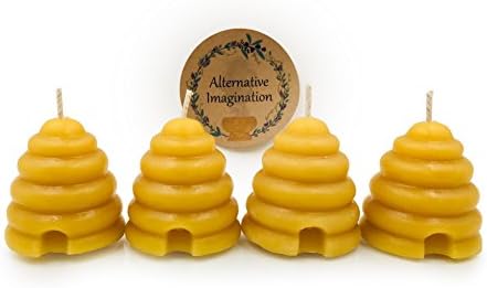 Pure Beeswax Beehive Candle Set - Pack of 4