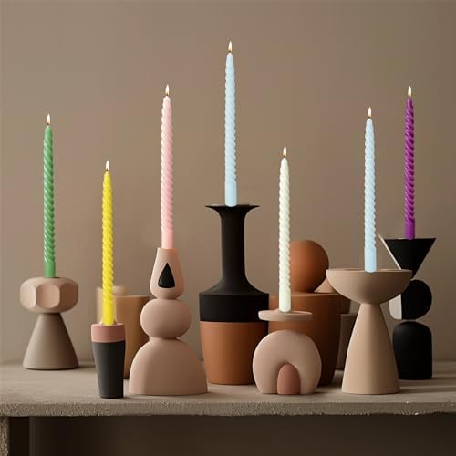 Colorful 10in Candles Set for Home Gift