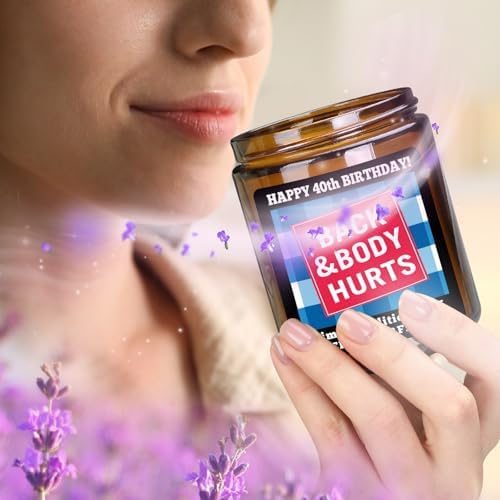 40th Birthday Candle for Women Men