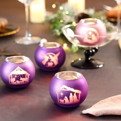 Nativity Candle Holders Set