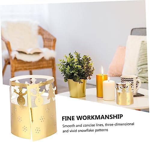 50-Piece Snowflake Candle Lampshade Xmas Decor Set