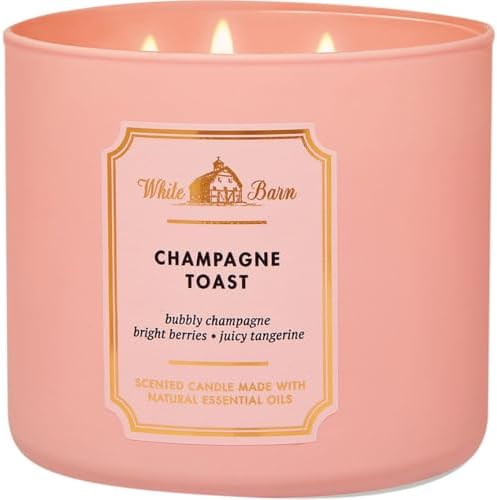 Champagne Toast Candle 145oz 3 Wick Basic White Barn