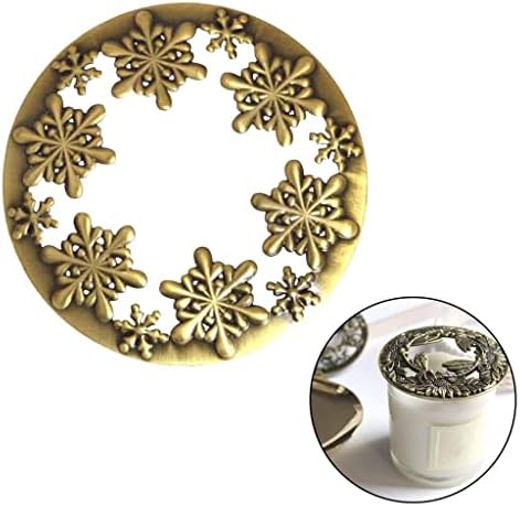 Simple Snowflake Candle Shade Cover for 73-81mm Jar Candles