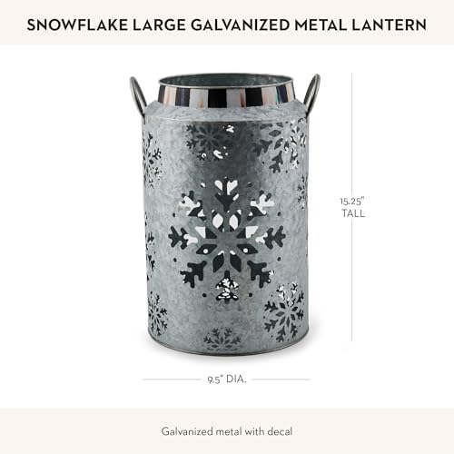 Rustic Snowflake Lantern